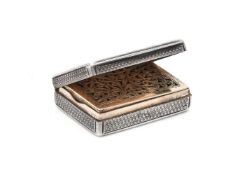 A William IV silver rectangular vinaigrette by Nathaniel Mills