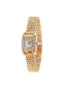 Longines, Lady's gold coloured bracelet watch