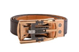 ϒ Roland Iten, Calibre R8 Mk II, a gold coloured, steel, titanium and diamond belt buckle