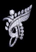 A 1950s diamond brooch/pendant by Albuquerque