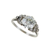 A 1950s diamond ring