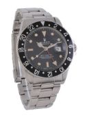 Rolex, Oyster Perpetual GMT-Master, ref. 16750, a stainless steel bracelet watch