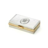 [Royal interest] Cartier, a silver rectangular presentation box by Jacques Cartier