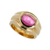 A pink tourmaline ring