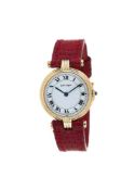 ϒ Cartier, Vendome, a lady's gold coloured wrist watch