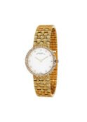 Vacheron Constantin, Patrimony Classique, ref. 25093, a lady's 18 carat gold and diamond bracelet wa