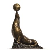 David Norris FRBS (b. 1940), Circus Seal with Ball