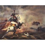 Manner of Anne-Louis Girodet de Roussy-TriosonFrench Hussar on a battlefield