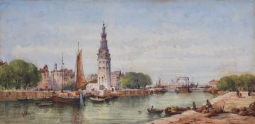Gabriel Carelli (Italian 1821-1900)A pair of Venetian Views