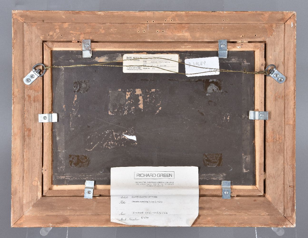 David Dalby of York (British 1780-1849)Grooms Exercising Horses in Winter - Image 3 of 3