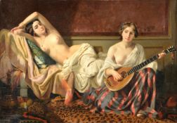 French School (19th century)Serenade in the harem