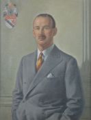 λ Edward Irvine Halliday (British 1902-1984)Portrait of a gentleman, half-length