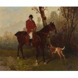 Hans Johann Haag (Austrian 1841-1919)Huntsman on horseback