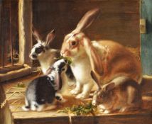 Horatio Henry Couldery (British 1832-1918)Rabbits