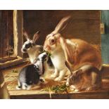 Horatio Henry Couldery (British 1832-1918)Rabbits