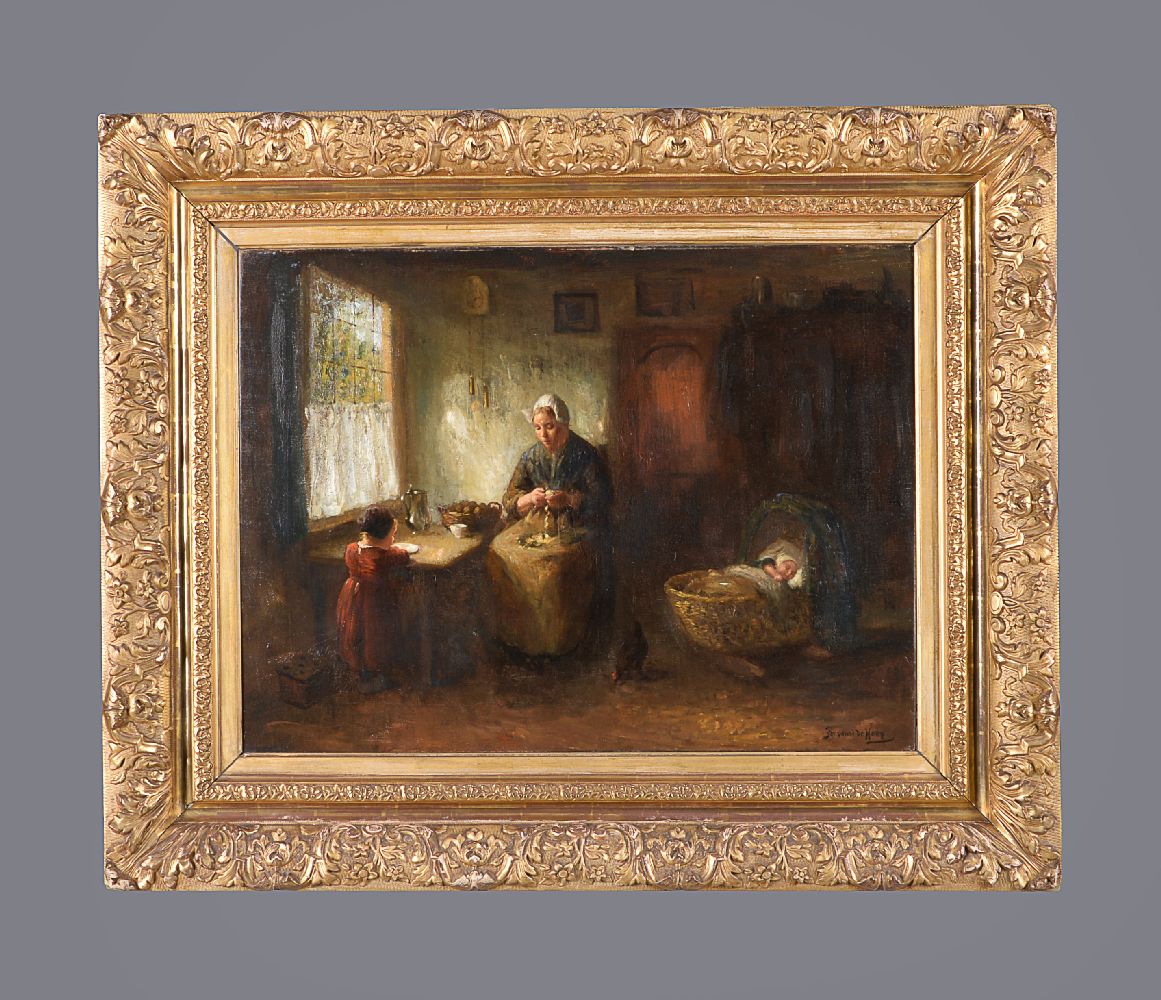 Bernard de Hoog (Dutch 1867-1943)Mother and Child - Image 2 of 3