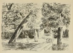 Max Liebermann (German 1847-1935)Die Gartenterasse (Schiefer 354)