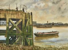 λ Jonathan Pike (British b. 1949)At the docks