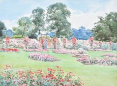 λ Henry John Sylvester Stannard (British 1870-1951)The Rose Garden at Bramshill;