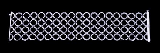 A diamond broad bracelet