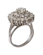 A 1970s diamond cluster ring