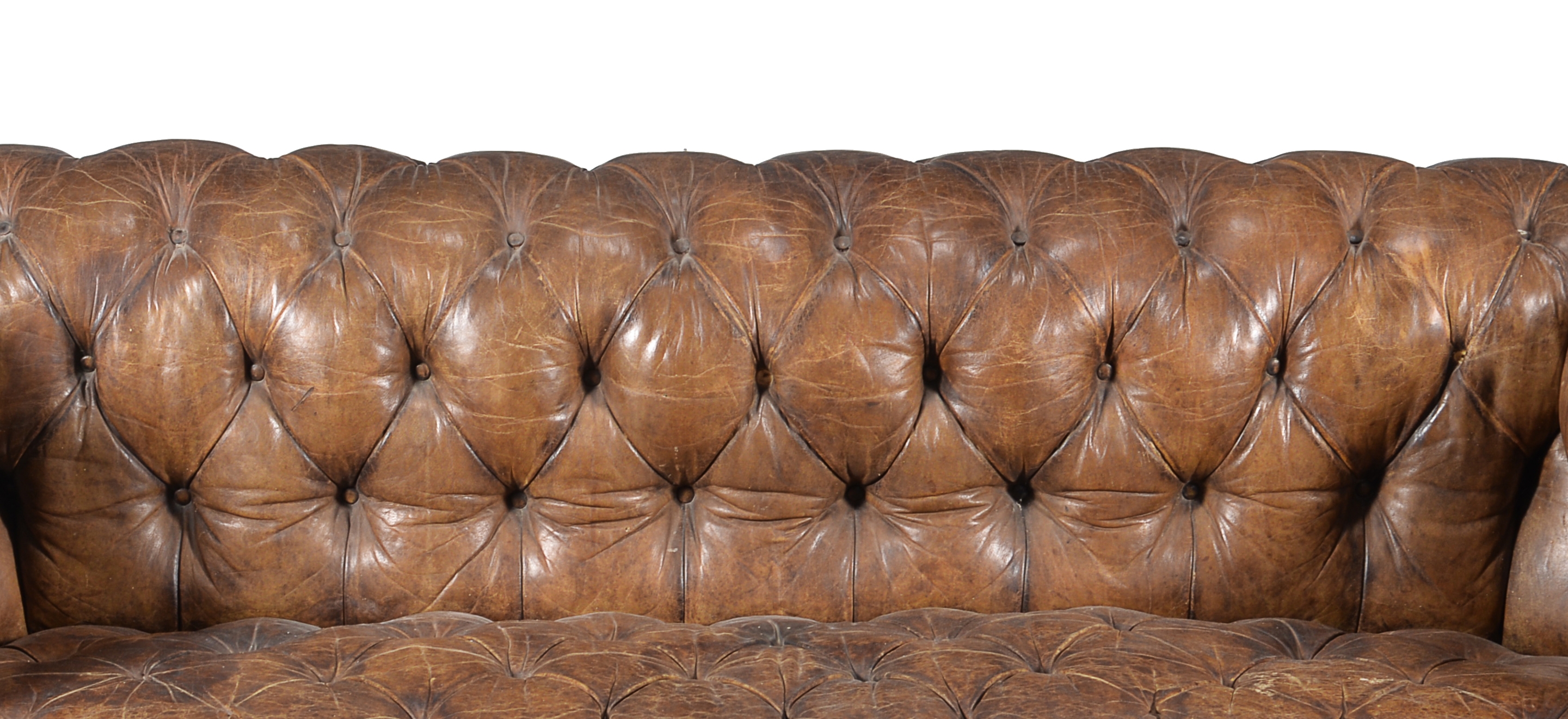 A leather upholstered sofa - Image 3 of 4