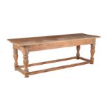 A pine farmhouse table in 18th century style