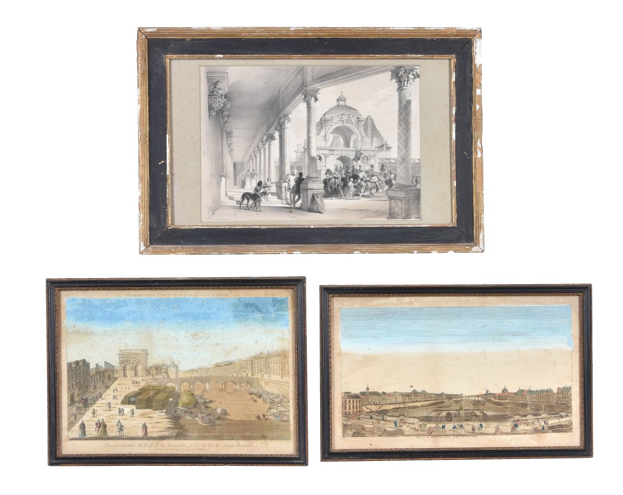 A quantity of decorative pictures comprising three original figurative sketches in monochrome - Image 4 of 4