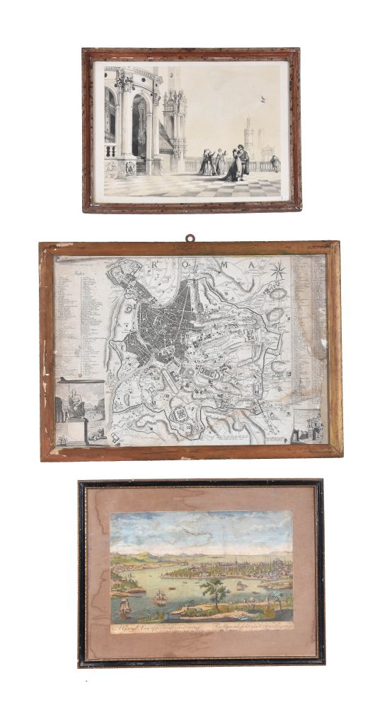 A quantity of decorative pictures comprising three original figurative sketches in monochrome - Image 3 of 4