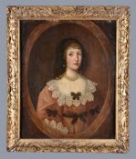 Circle of Cornelius Johnson Portrait of a lady with a pearl necklace, half-length