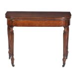 A George IV mahogany tea table