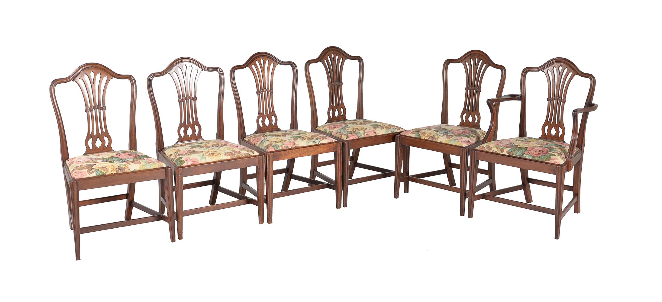 A set of twelve mahogany dining chairs - Image 2 of 2