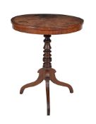 A Regency mahogany circular occasional table
