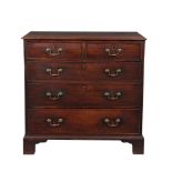 A George III mahogany chest of drawers