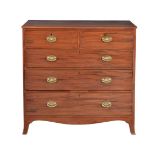 A George III mahogany chest of drawers