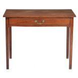 A George III mahogany rectangular side table