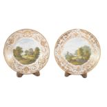 A pair of Derby plates