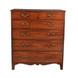 A George III mahogany chest of drawers