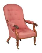 ϒ An early Victorian rosewood armchair
