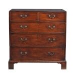 A George III mahogany chest of drawers