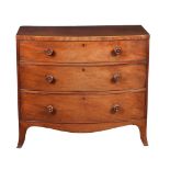 A George III mahogany chest of drawers