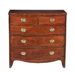 A George III mahogany chest of drawers