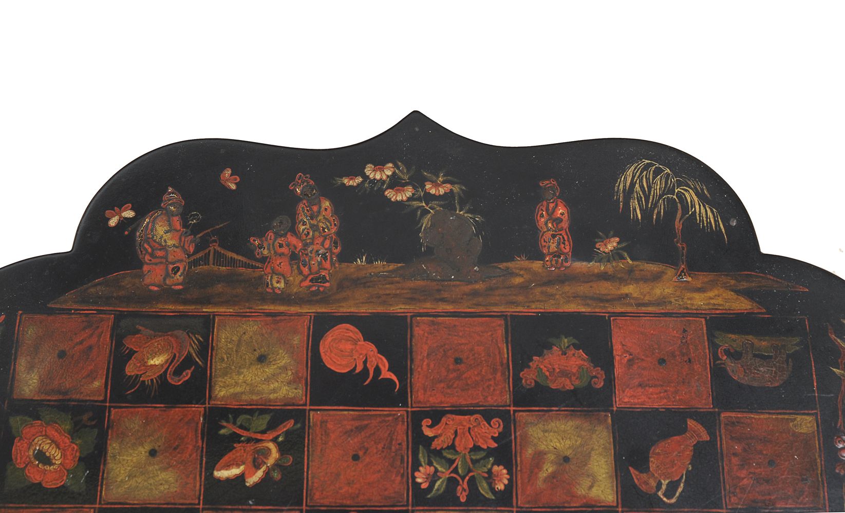 An ebonized, parcel gilt, and Japanned games table - Image 3 of 4