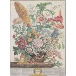 A set of twelve 'Months of Flowers' prints after coloured engravings by H. Fletcher