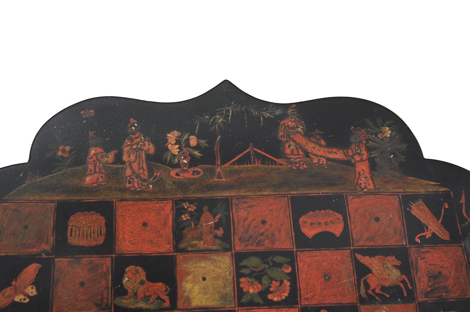 An ebonized, parcel gilt, and Japanned games table - Image 4 of 4