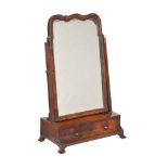 A George I walnut dressing mirror