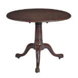 A George III mahogany tripod table