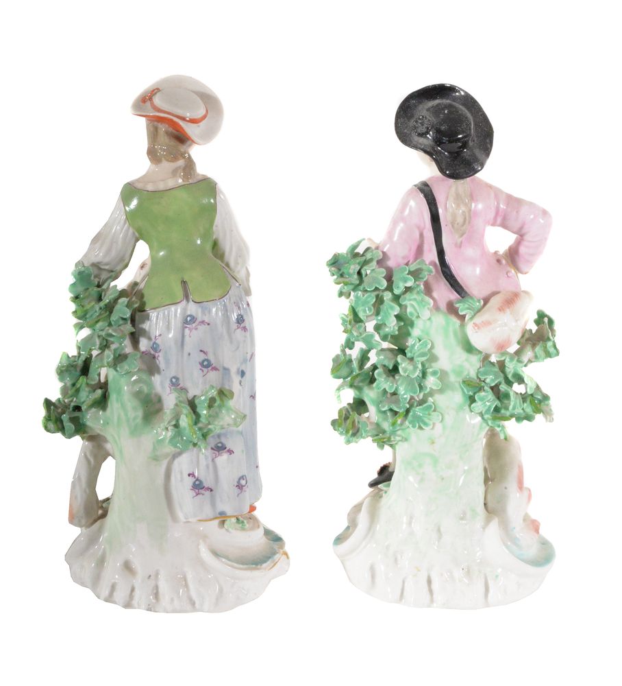 A pair of Derby figures of a shepherd and companion - Image 2 of 3