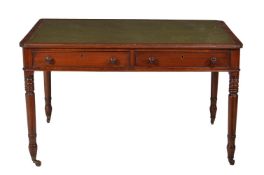 A George IV mahogany writing table