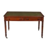 A George IV mahogany writing table